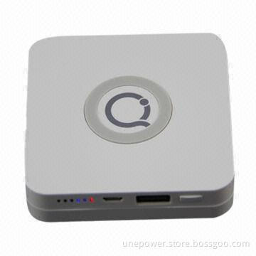 Qi Standard Wireless Charger for Smartphone Galaxy S4 iPhone 4s/5s, White and Black